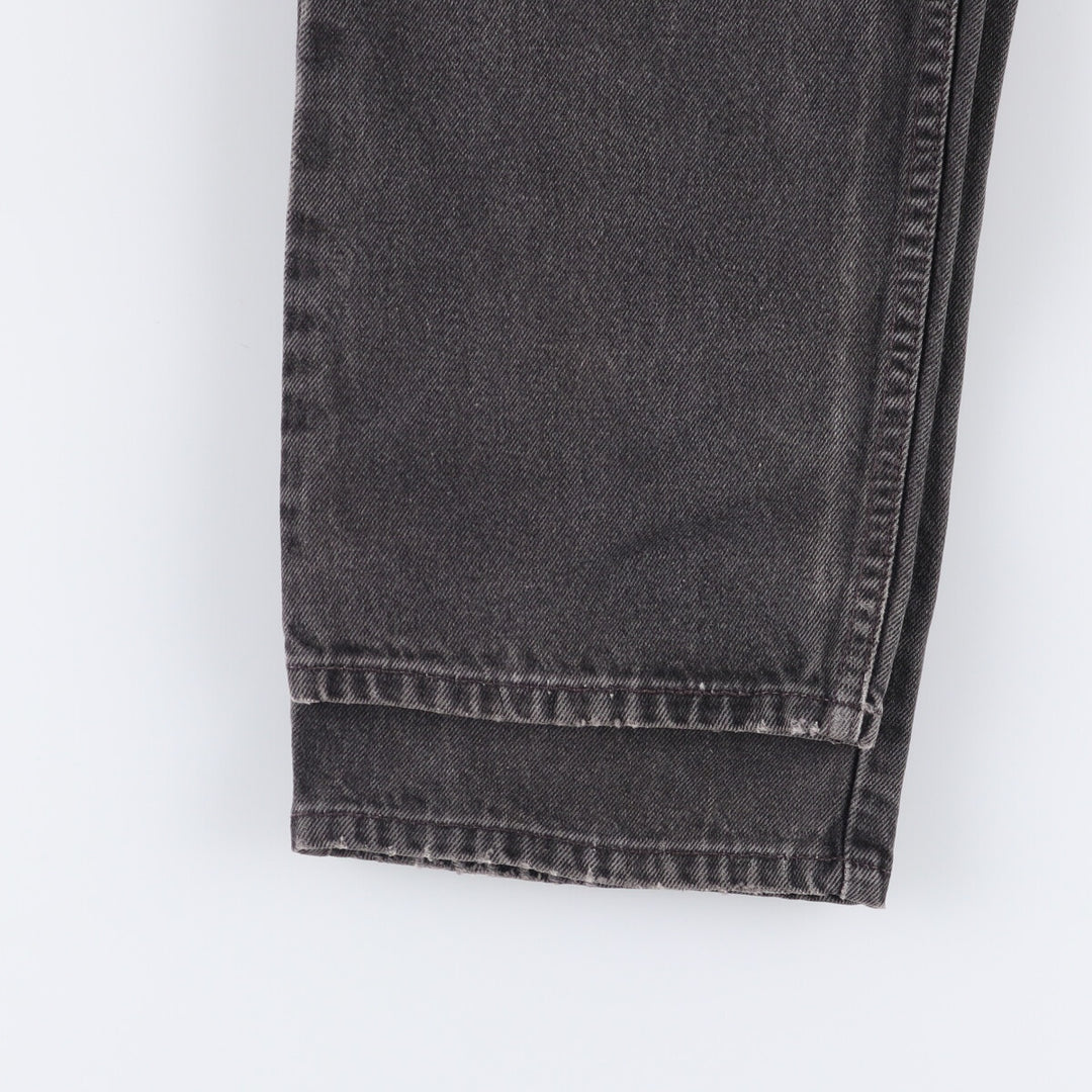 90'S Levi's 550 Relaxed Fit Black Denim Tapered Denim Pants Made in USA Men's W34 Vintage unclear black type Vintage Second Hand