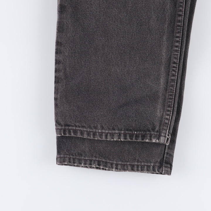 90'S Levi's 550 Relaxed Fit Black Denim Tapered Denim Pants Made in USA Men's W34 Vintage unclear black type Vintage Second Hand