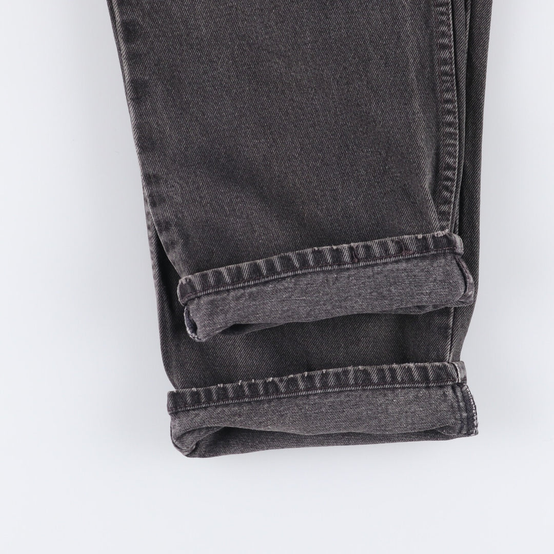 90'S Levi's 550 Relaxed Fit Black Denim Tapered Denim Pants Made in USA Men's W34 Vintage unclear black type Vintage Second Hand