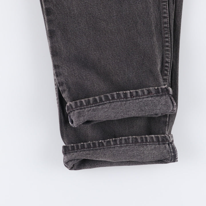 90'S Levi's 550 Relaxed Fit Black Denim Tapered Denim Pants Made in USA Men's W34 Vintage unclear black type Vintage Second Hand