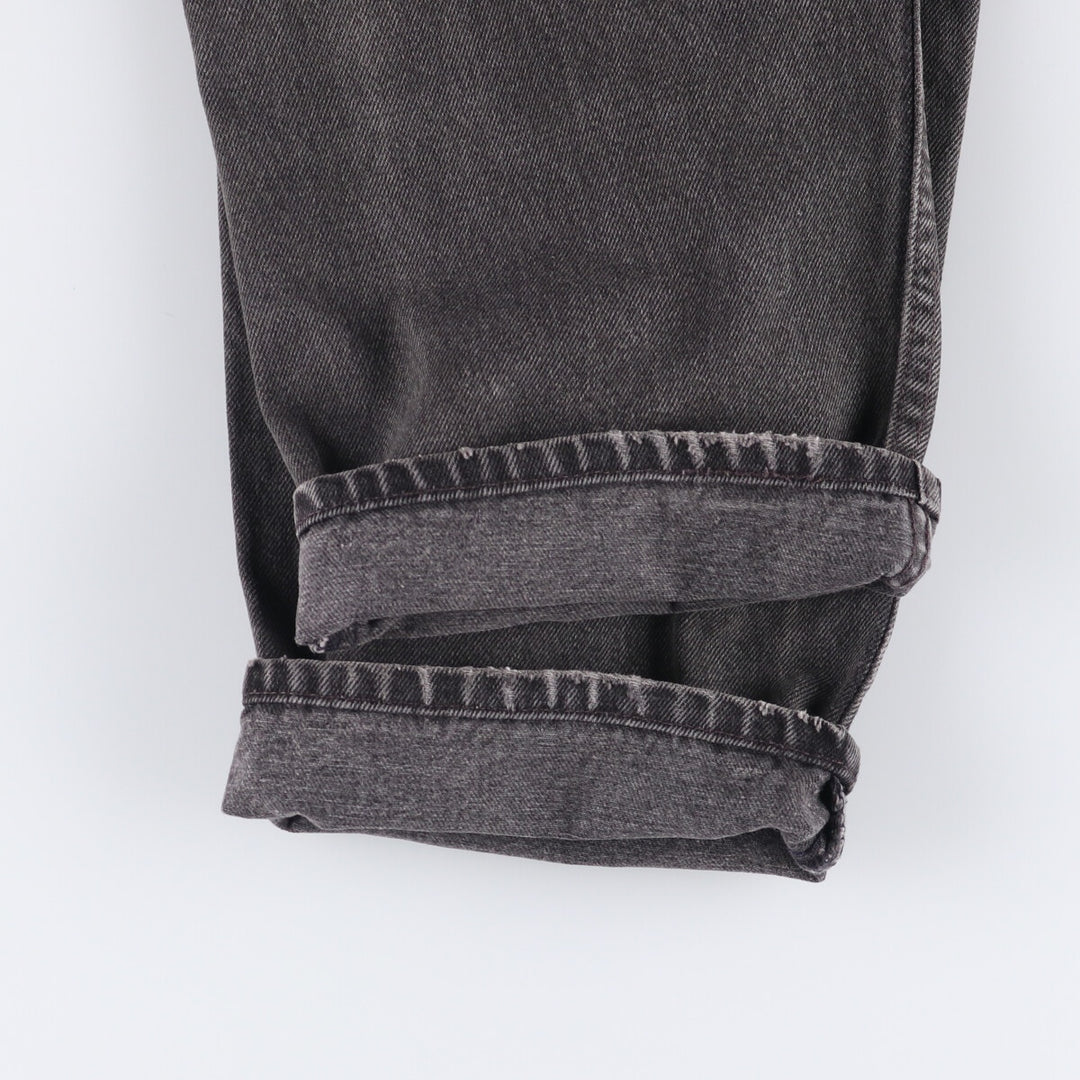90'S Levi's 550 Relaxed Fit Black Denim Tapered Denim Pants Made in USA Men's W34 Vintage unclear black type Vintage Second Hand
