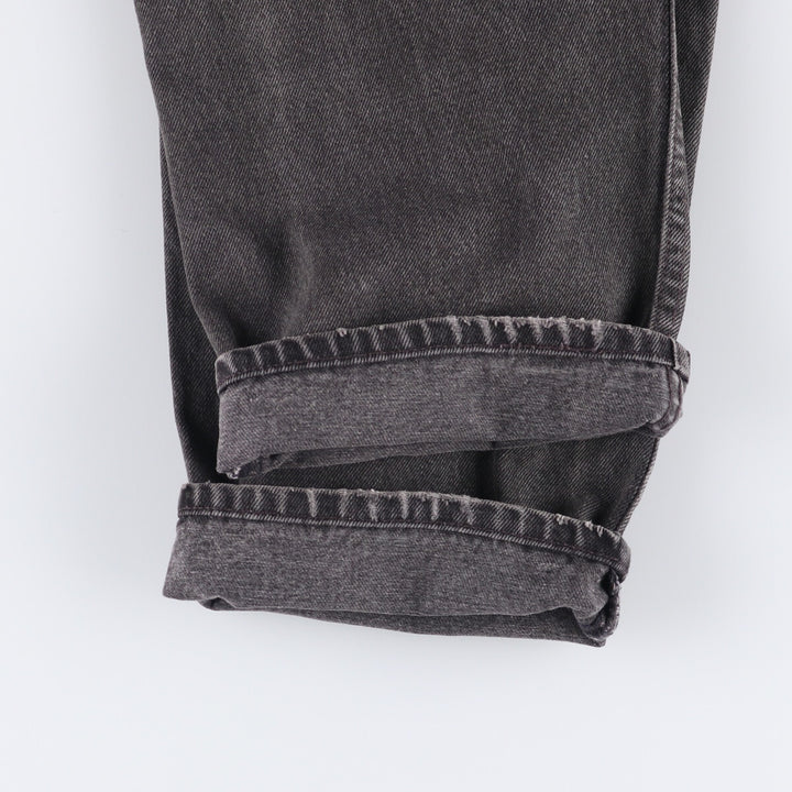 90'S Levi's 550 Relaxed Fit Black Denim Tapered Denim Pants Made in USA Men's W34 Vintage unclear black type Vintage Second Hand