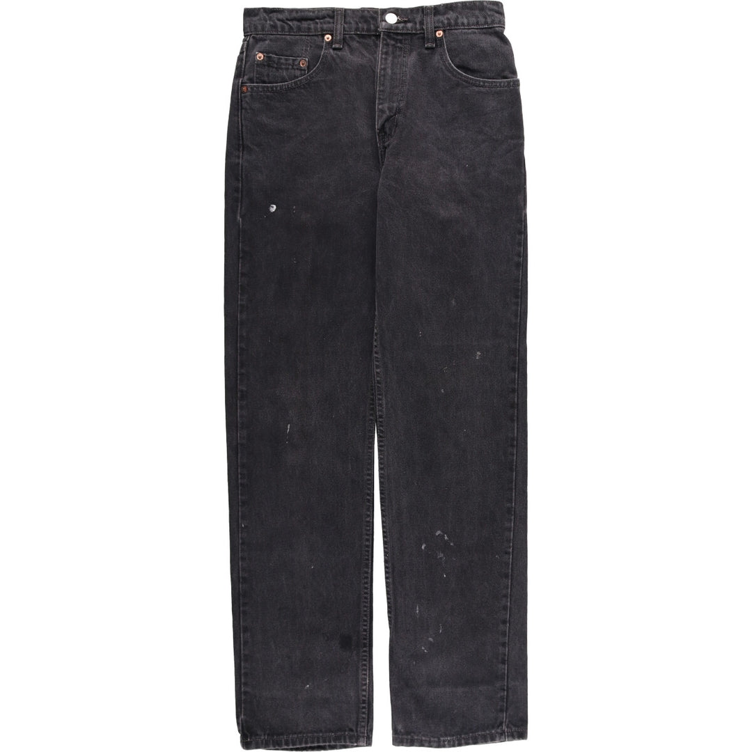 90'S Levi's 505-0260 Black Denim Tapered Denim Pants Made in Canada Men's W30 equivalent cotton gray type Vintage Second Hand