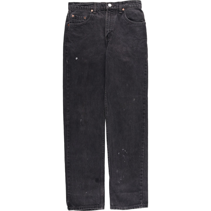 90'S Levi's 505-0260 Black Denim Tapered Denim Pants Made in Canada Men's W30 equivalent cotton gray type Vintage Second Hand