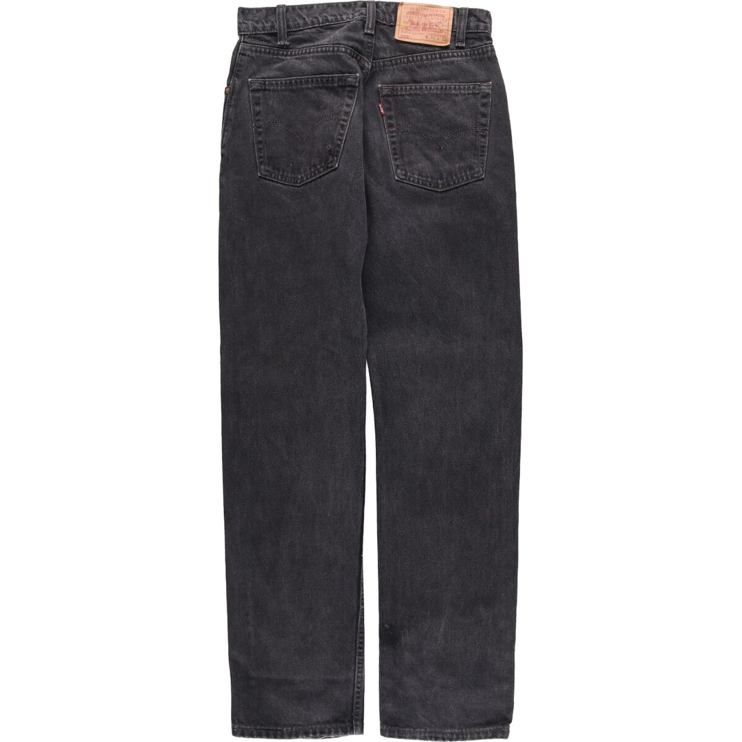 90'S Levi's 505-0260 Black Denim Tapered Denim Pants Made in Canada Men's W30 equivalent cotton gray type Vintage Second Hand