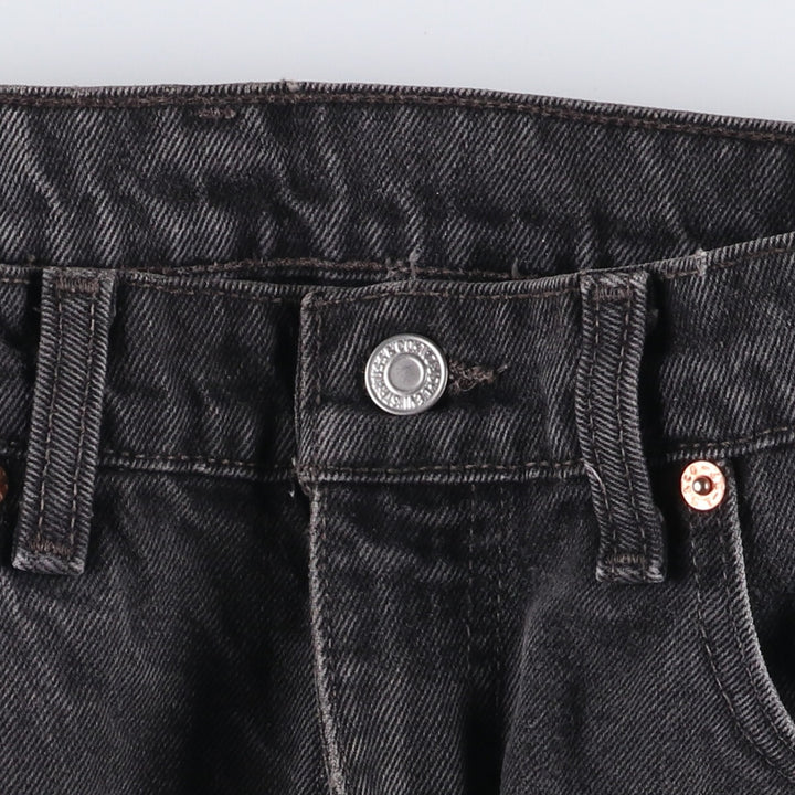 90'S Levi's 505-0260 Black Denim Tapered Denim Pants Made in Canada Men's W30 equivalent cotton gray type Vintage Second Hand