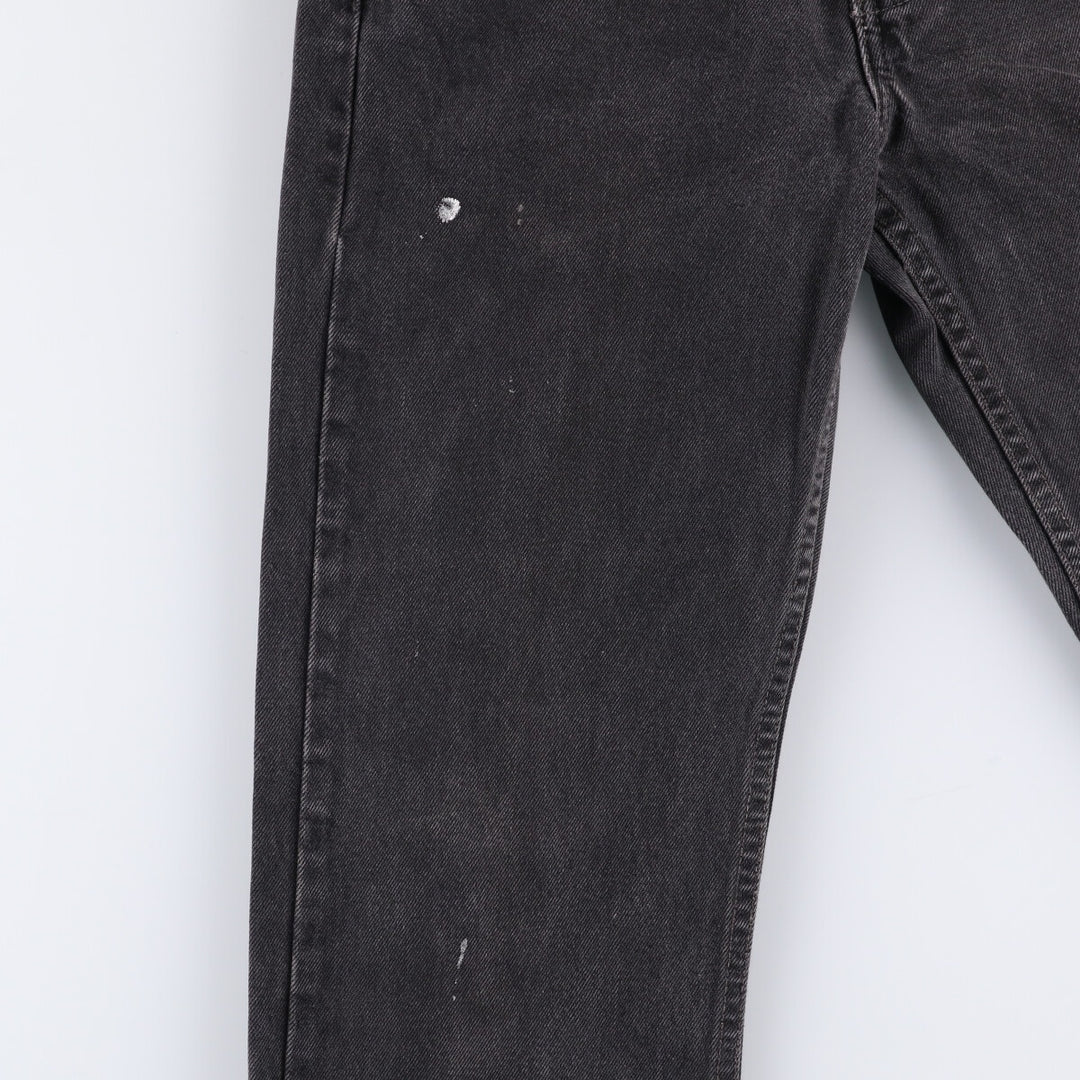 90'S Levi's 505-0260 Black Denim Tapered Denim Pants Made in Canada Men's W30 equivalent cotton gray type Vintage Second Hand