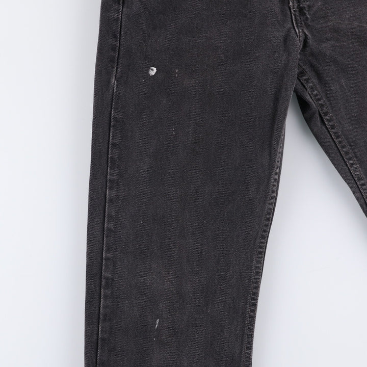 90'S Levi's 505-0260 Black Denim Tapered Denim Pants Made in Canada Men's W30 equivalent cotton gray type Vintage Second Hand