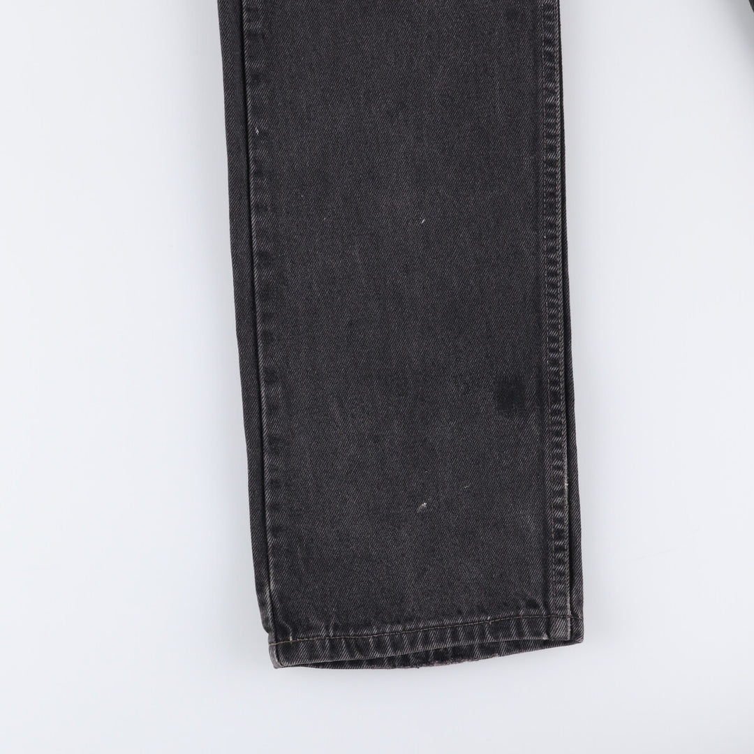 90'S Levi's 505-0260 Black Denim Tapered Denim Pants Made in Canada Men's W30 equivalent cotton gray type Vintage Second Hand
