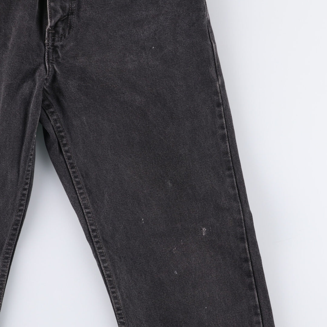 90'S Levi's 505-0260 Black Denim Tapered Denim Pants Made in Canada Men's W30 equivalent cotton gray type Vintage Second Hand