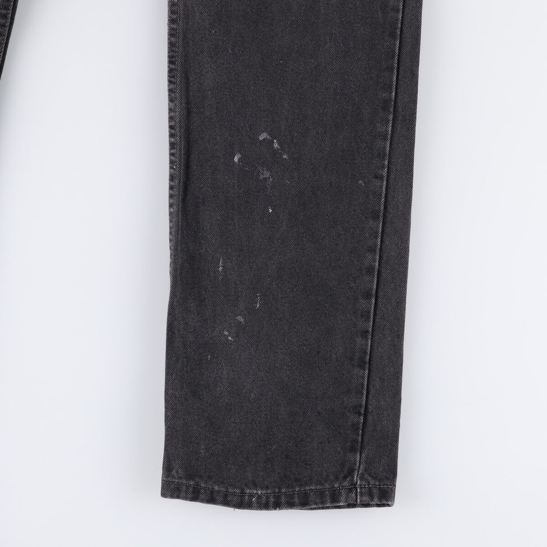 90'S Levi's 505-0260 Black Denim Tapered Denim Pants Made in Canada Men's W30 equivalent cotton gray type Vintage Second Hand