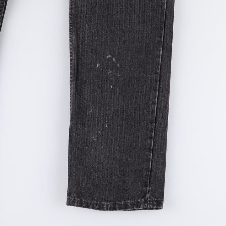 90'S Levi's 505-0260 Black Denim Tapered Denim Pants Made in Canada Men's W30 equivalent cotton gray type Vintage Second Hand
