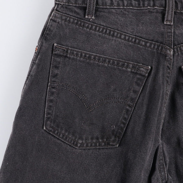 90'S Levi's 505-0260 Black Denim Tapered Denim Pants Made in Canada Men's W30 equivalent cotton gray type Vintage Second Hand