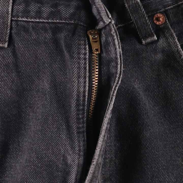 90'S Levi's 505-0260 Black Denim Tapered Denim Pants Made in USA cotton black type Vintage Second Hand
