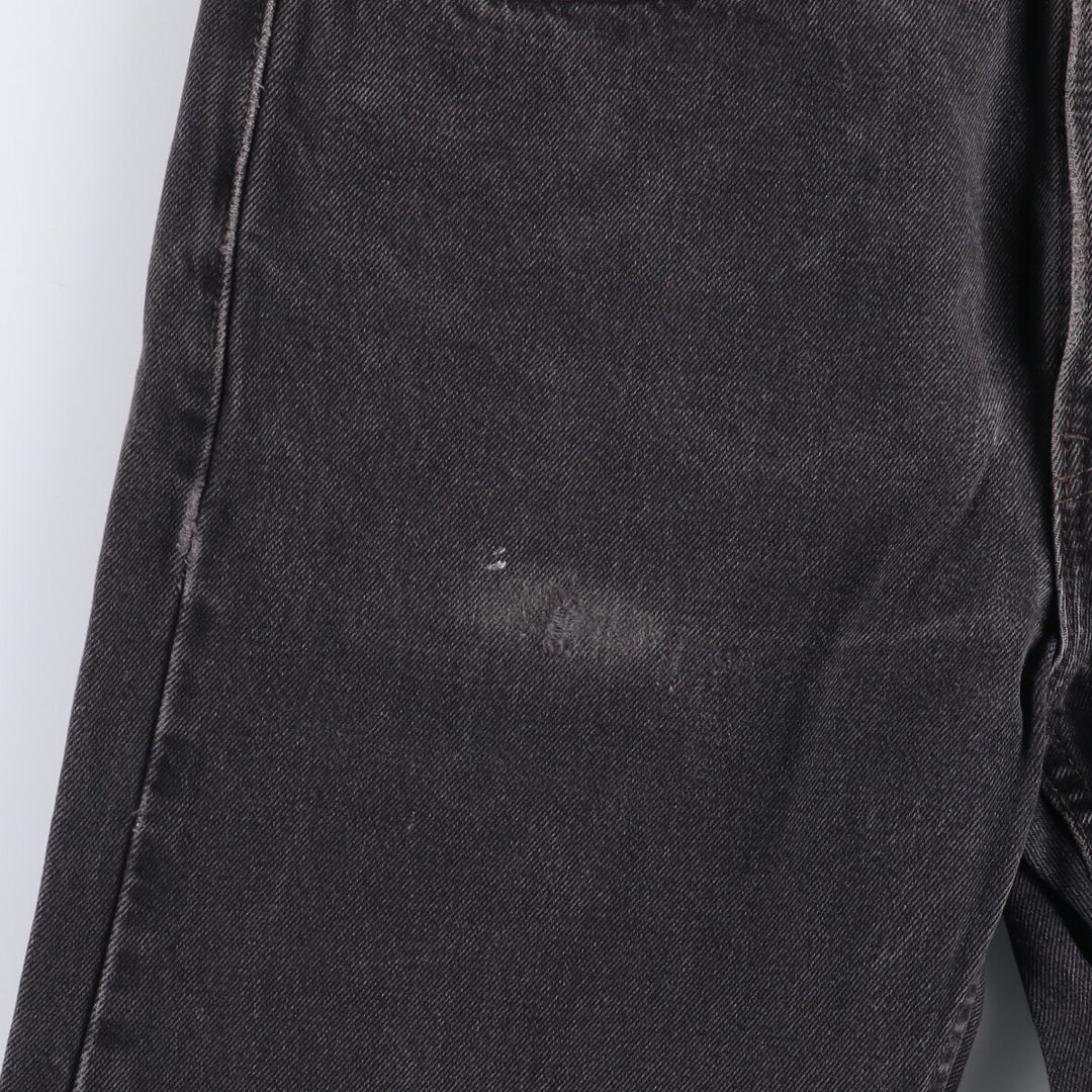 90'S Levi's 505-0260 Black Denim Tapered Denim Pants Made in USA cotton black type Vintage Second Hand