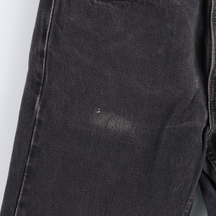 90'S Levi's 505-0260 Black Denim Tapered Denim Pants Made in USA cotton black type Vintage Second Hand