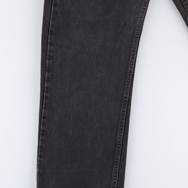 90'S Levi's 505-0260 Black Denim Tapered Denim Pants Made in USA cotton black type Vintage Second Hand
