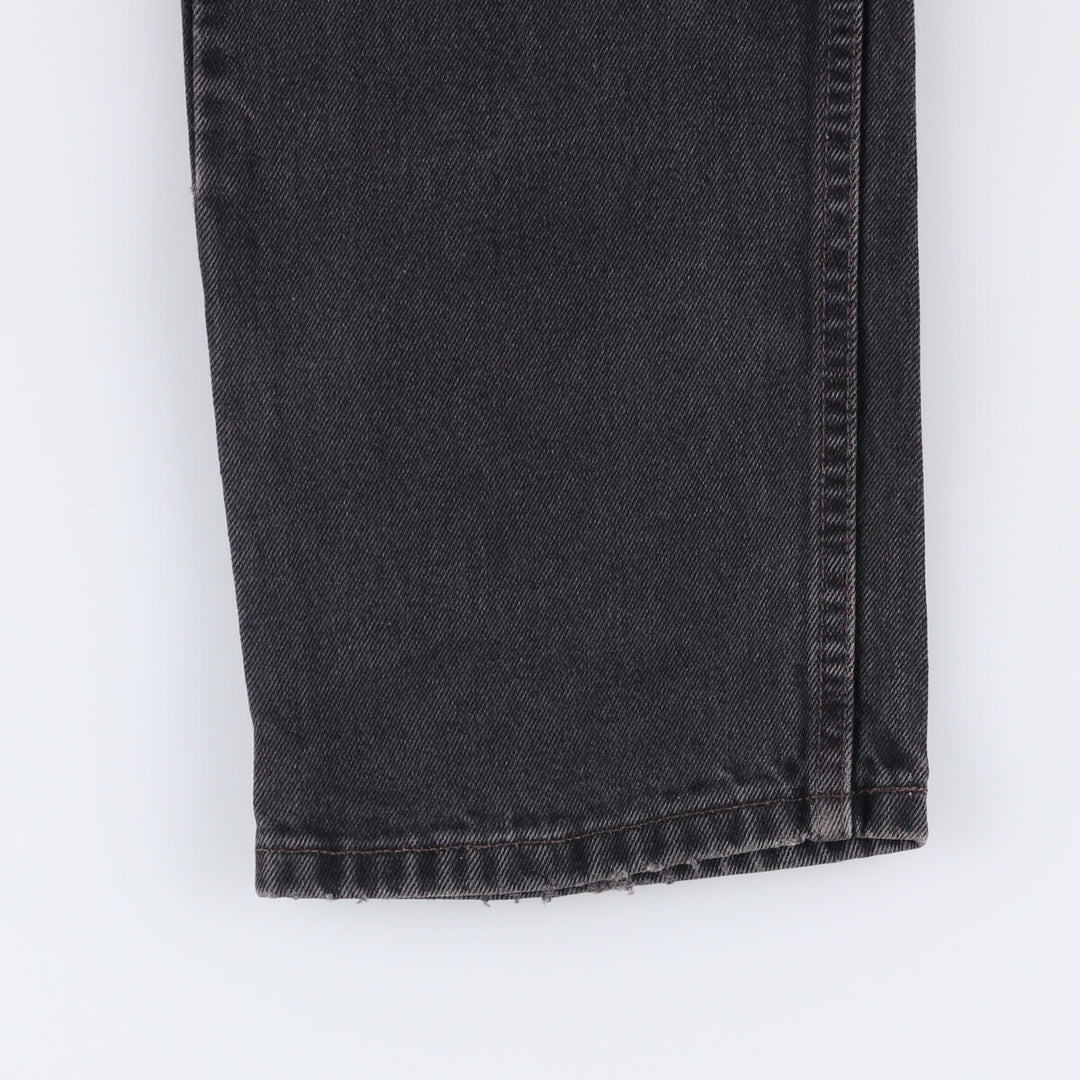 90'S Levi's 505-0260 Black Denim Tapered Denim Pants Made in USA cotton black type Vintage Second Hand