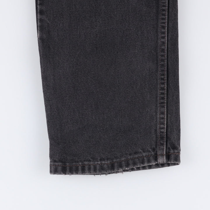 90'S Levi's 505-0260 Black Denim Tapered Denim Pants Made in USA cotton black type Vintage Second Hand