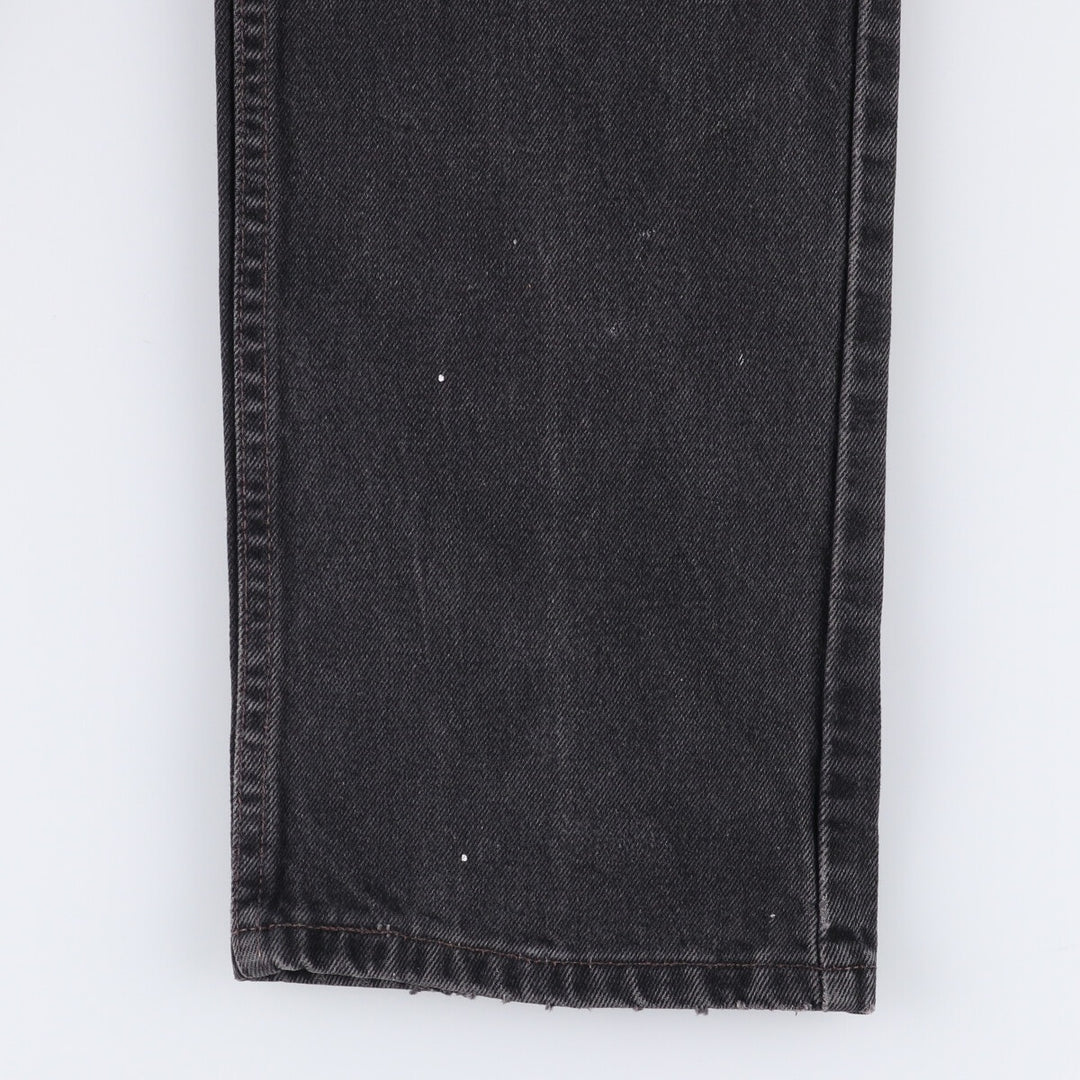 90'S Levi's 505-0260 Black Denim Tapered Denim Pants Made in USA cotton black type Vintage Second Hand