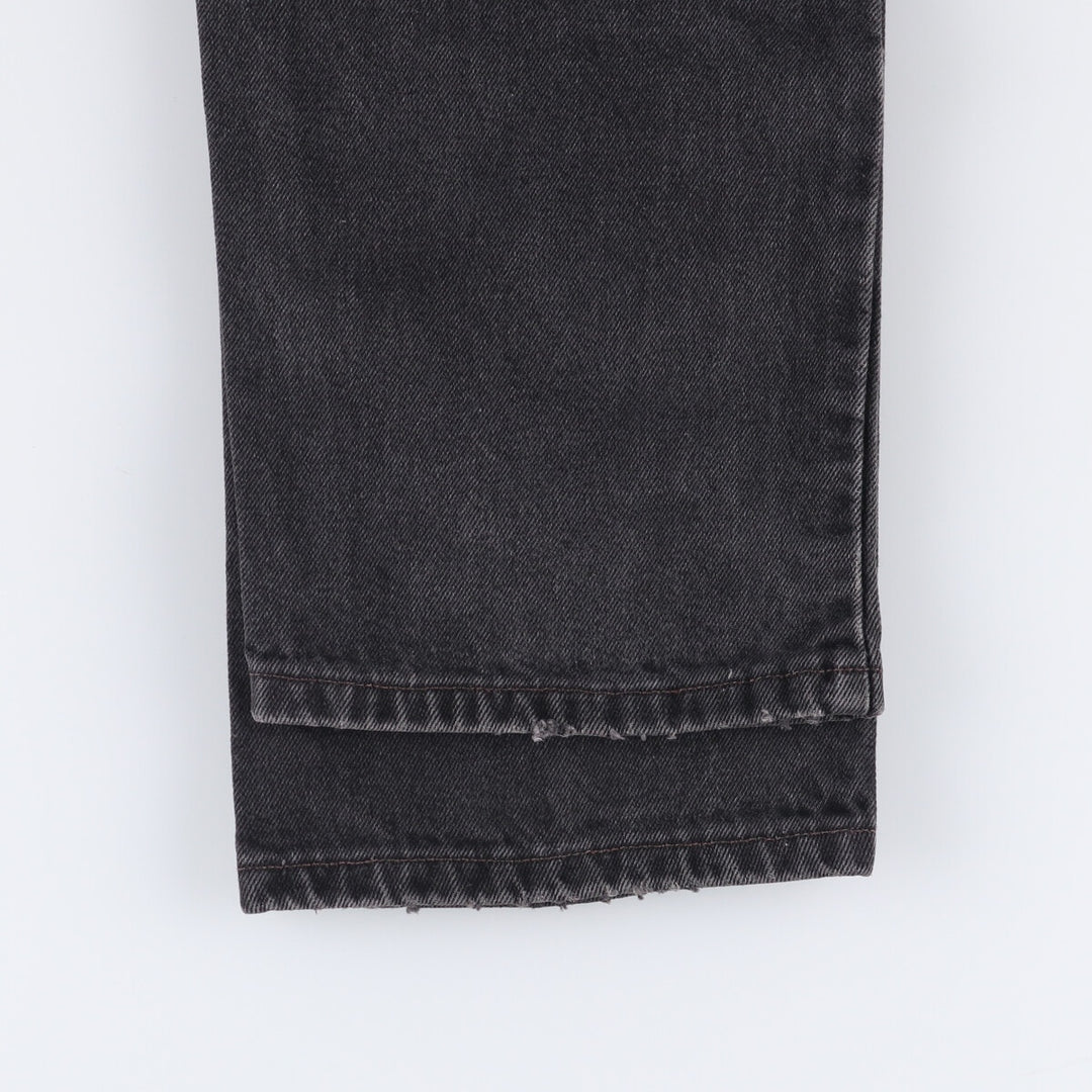 90'S Levi's 505-0260 Black Denim Tapered Denim Pants Made in USA cotton black type Vintage Second Hand