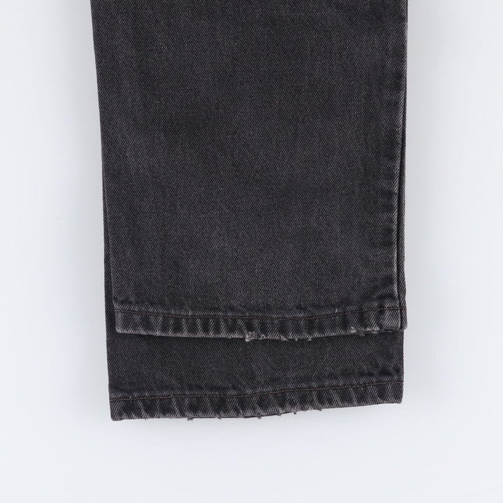 90'S Levi's 505-0260 Black Denim Tapered Denim Pants Made in USA cotton black type Vintage Second Hand