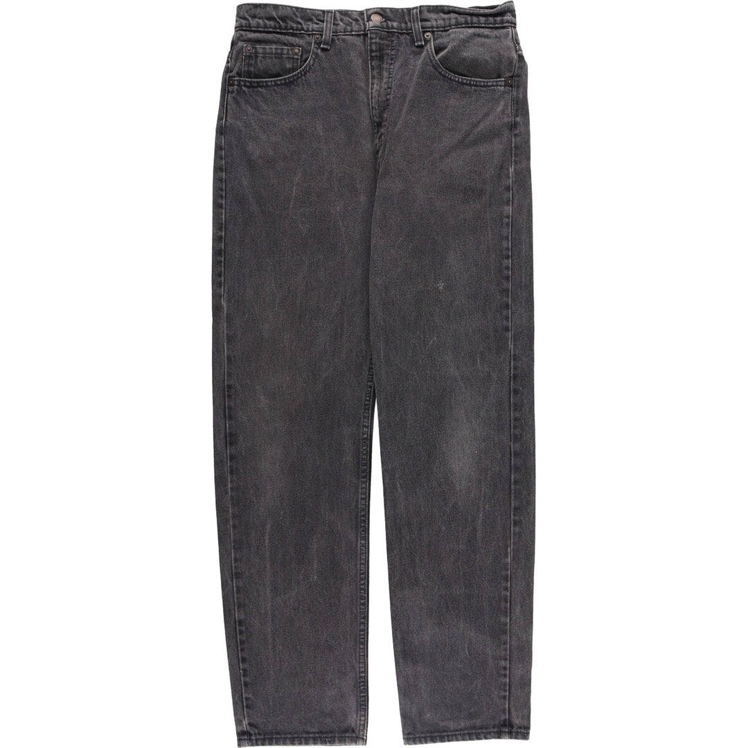 90'S Levi's 505-0266 Black Denim Tapered Denim Pants Made in USA Men's W32 Vintage cotton gray type Vintage Second Hand