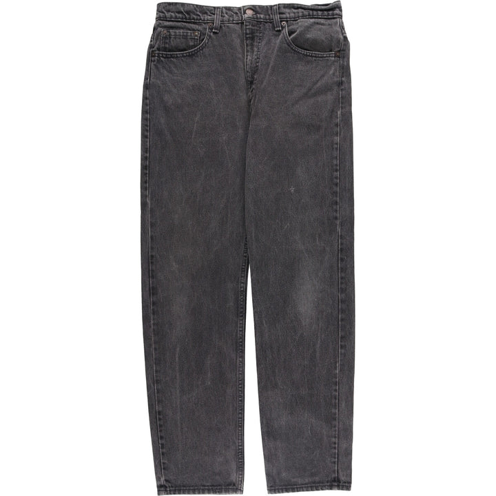 90'S Levi's 505-0266 Black Denim Tapered Denim Pants Made in USA Men's W32 Vintage cotton gray type Vintage Second Hand