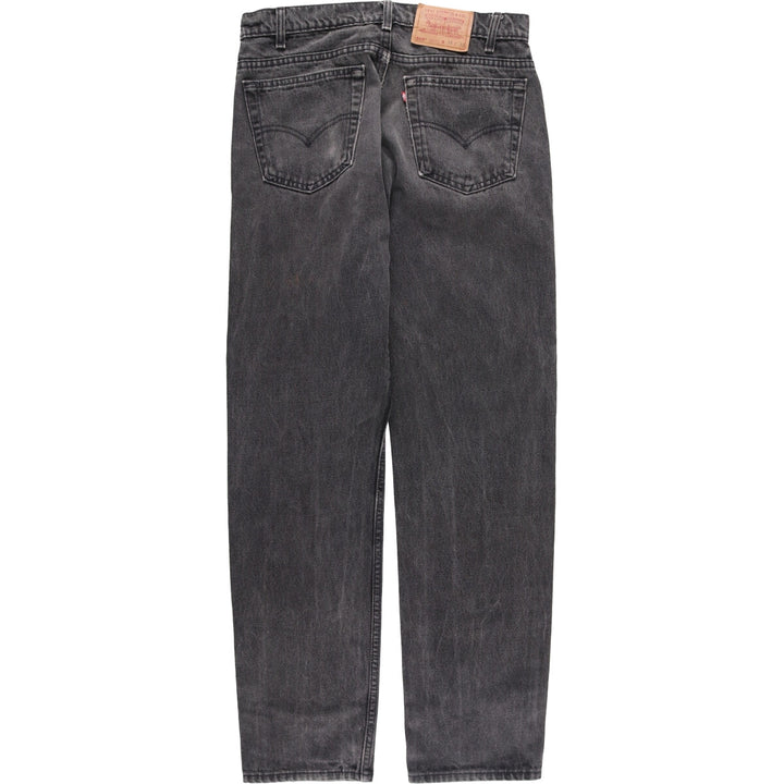 90'S Levi's 505-0266 Black Denim Tapered Denim Pants Made in USA Men's W32 Vintage cotton gray type Vintage Second Hand