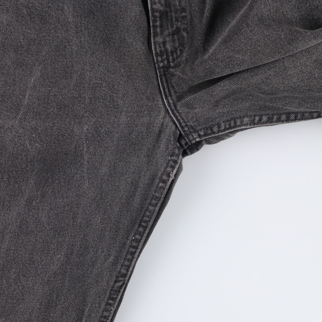 90'S Levi's 505-0266 Black Denim Tapered Denim Pants Made in USA Men's W32 Vintage cotton gray type Vintage Second Hand