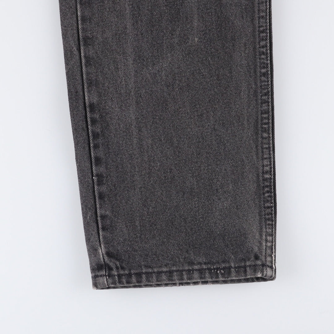 90'S Levi's 505-0266 Black Denim Tapered Denim Pants Made in USA Men's W32 Vintage cotton gray type Vintage Second Hand