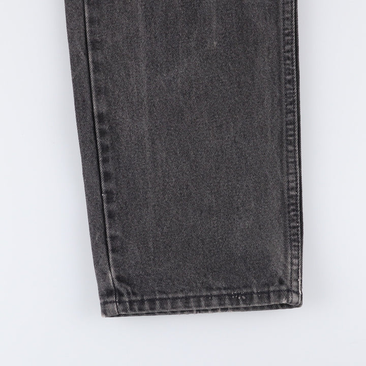 90'S Levi's 505-0266 Black Denim Tapered Denim Pants Made in USA Men's W32 Vintage cotton gray type Vintage Second Hand