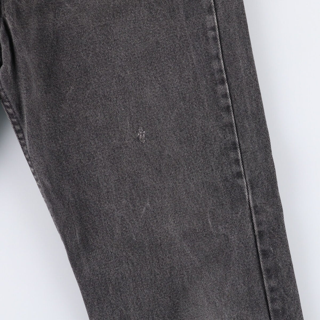 90'S Levi's 505-0266 Black Denim Tapered Denim Pants Made in USA Men's W32 Vintage cotton gray type Vintage Second Hand