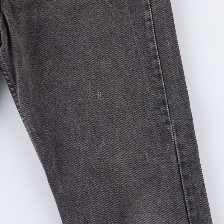 90'S Levi's 505-0266 Black Denim Tapered Denim Pants Made in USA Men's W32 Vintage cotton gray type Vintage Second Hand