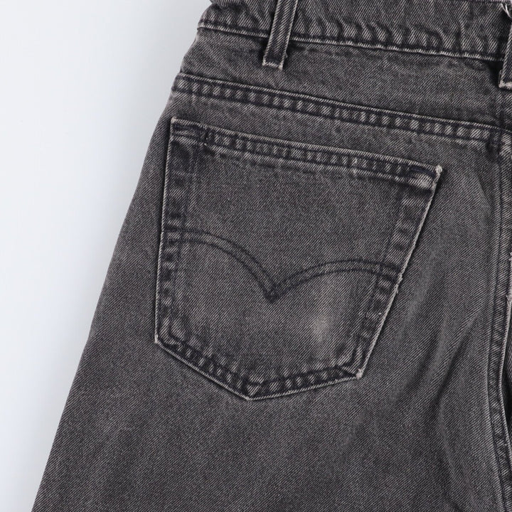 90'S Levi's 505-0266 Black Denim Tapered Denim Pants Made in USA Men's W32 Vintage cotton gray type Vintage Second Hand