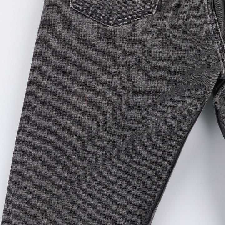 90'S Levi's 505-0266 Black Denim Tapered Denim Pants Made in USA Men's W32 Vintage cotton gray type Vintage Second Hand