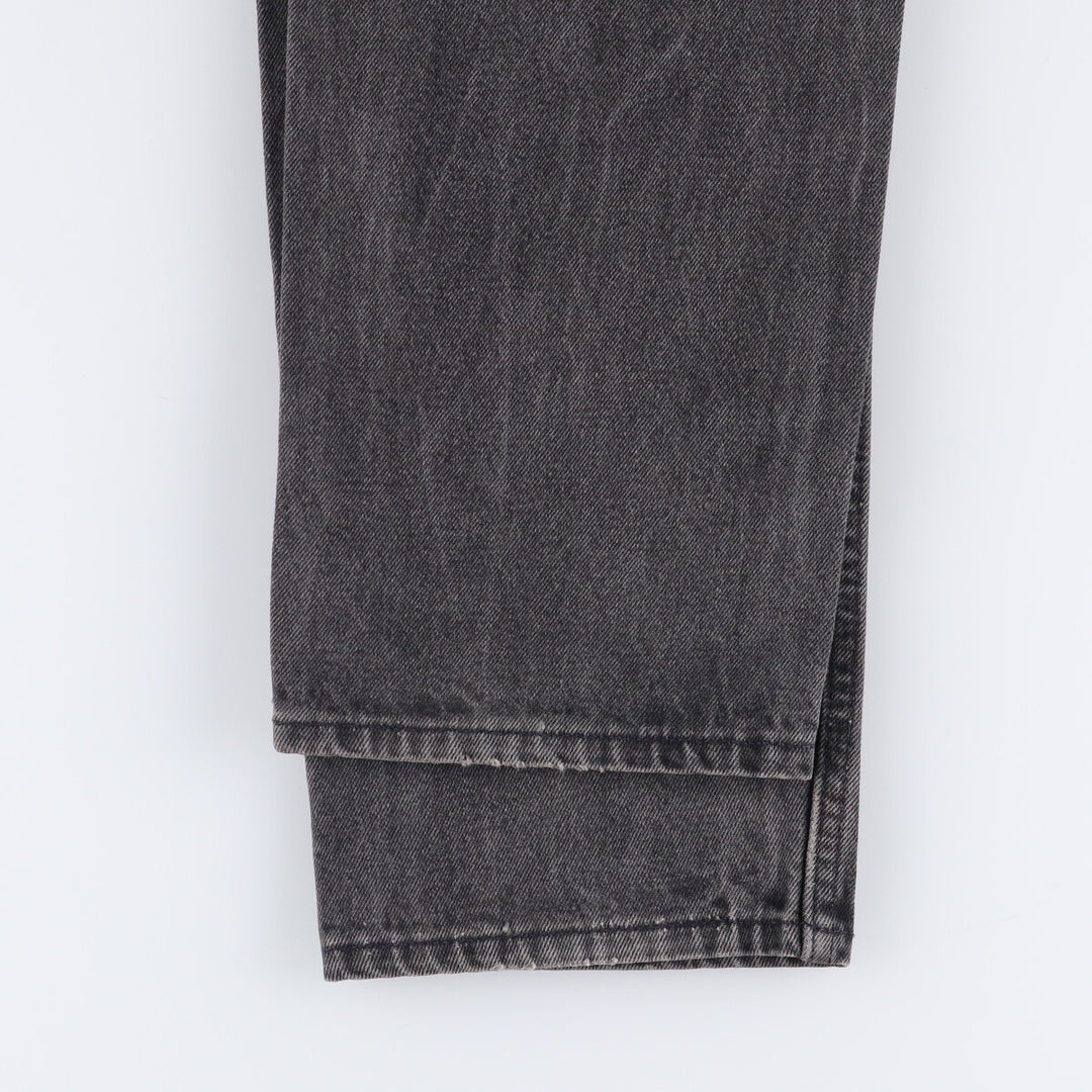 90'S Levi's 505-0266 Black Denim Tapered Denim Pants Made in USA Men's W32 Vintage cotton gray type Vintage Second Hand