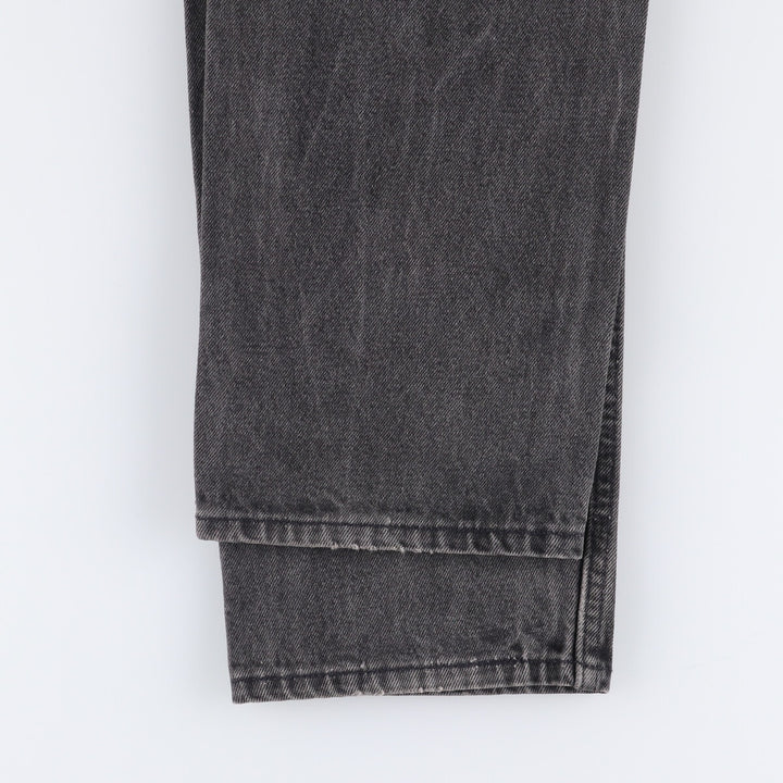 90'S Levi's 505-0266 Black Denim Tapered Denim Pants Made in USA Men's W32 Vintage cotton gray type Vintage Second Hand