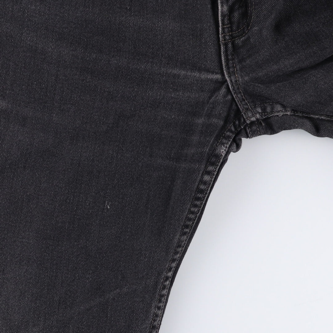 00'S Levi's 505 REGULAR FIT STRAIGHT LEG Black Denim Tapered Denim Pants Made in Canada Men's W32 equivalent cotton black type Vintage Second Hand