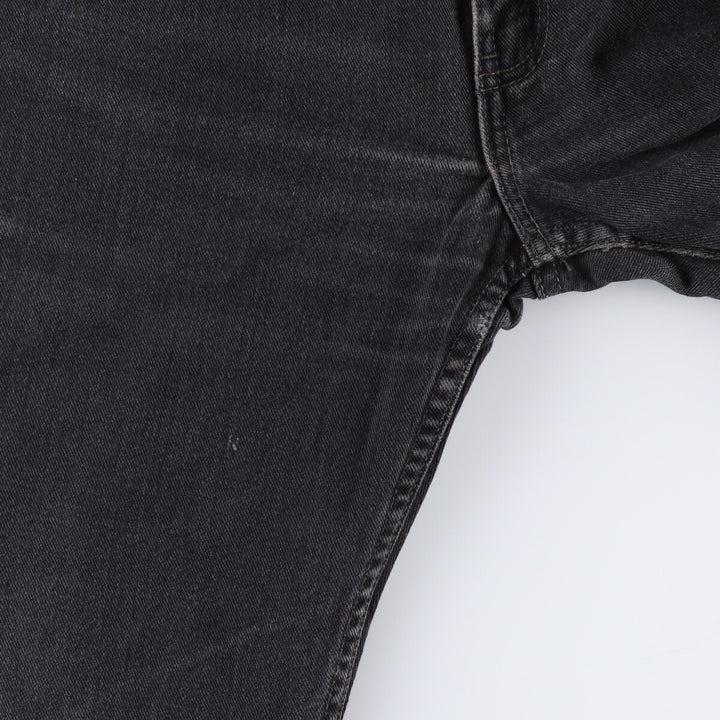 00'S Levi's 505 REGULAR FIT STRAIGHT LEG Black Denim Tapered Denim Pants Made in Canada Men's W32 equivalent cotton black type Vintage Second Hand