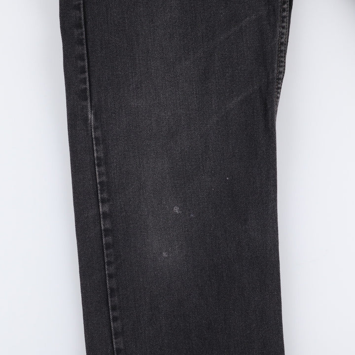 00'S Levi's 505 REGULAR FIT STRAIGHT LEG Black Denim Tapered Denim Pants Made in Canada Men's W32 equivalent cotton black type Vintage Second Hand