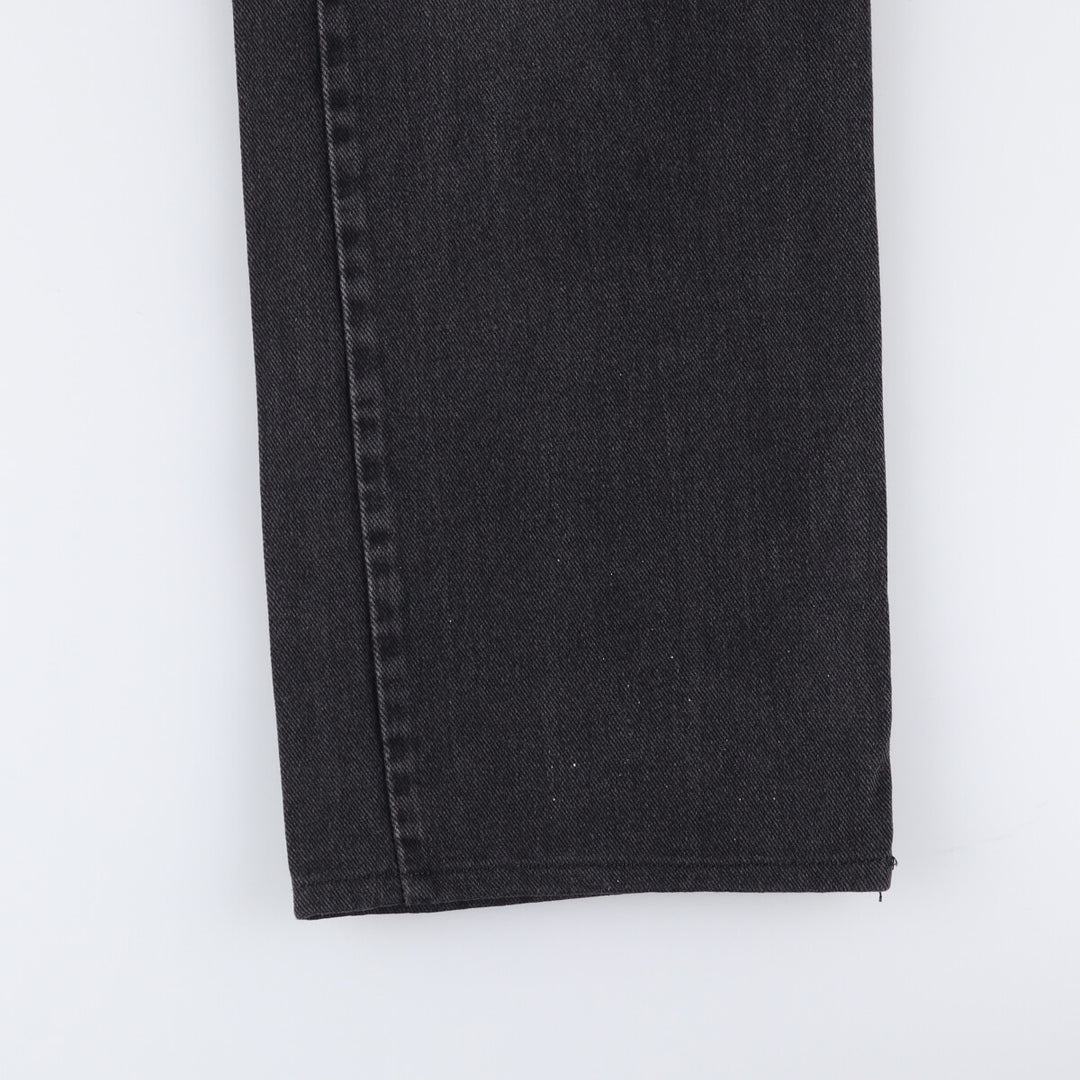 00'S Levi's 505 REGULAR FIT STRAIGHT LEG Black Denim Tapered Denim Pants Made in Canada Men's W32 equivalent cotton black type Vintage Second Hand