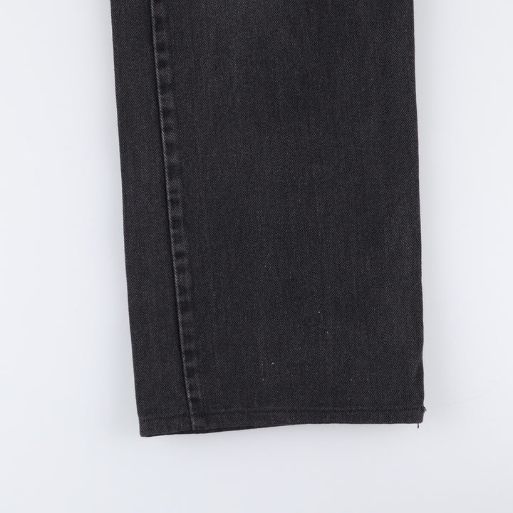 00'S Levi's 505 REGULAR FIT STRAIGHT LEG Black Denim Tapered Denim Pants Made in Canada Men's W32 equivalent cotton black type Vintage Second Hand