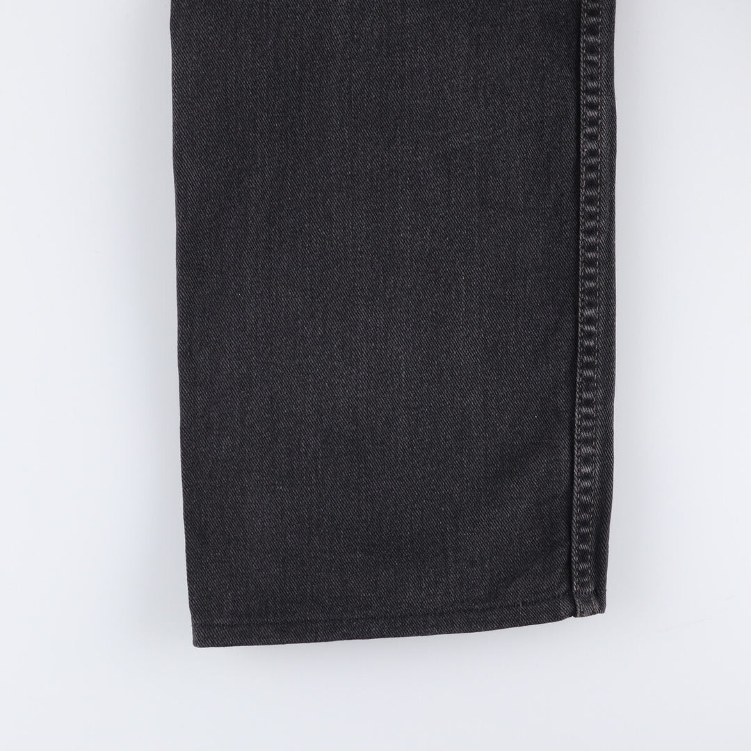 00'S Levi's 505 REGULAR FIT STRAIGHT LEG Black Denim Tapered Denim Pants Made in Canada Men's W32 equivalent cotton black type Vintage Second Hand