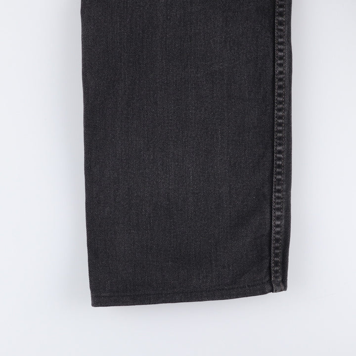 00'S Levi's 505 REGULAR FIT STRAIGHT LEG Black Denim Tapered Denim Pants Made in Canada Men's W32 equivalent cotton black type Vintage Second Hand