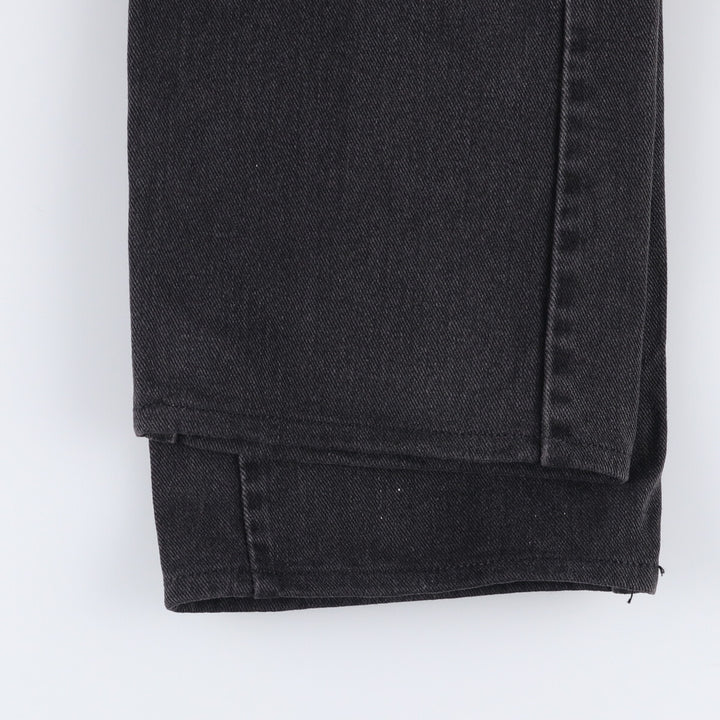 00'S Levi's 505 REGULAR FIT STRAIGHT LEG Black Denim Tapered Denim Pants Made in Canada Men's W32 equivalent cotton black type Vintage Second Hand