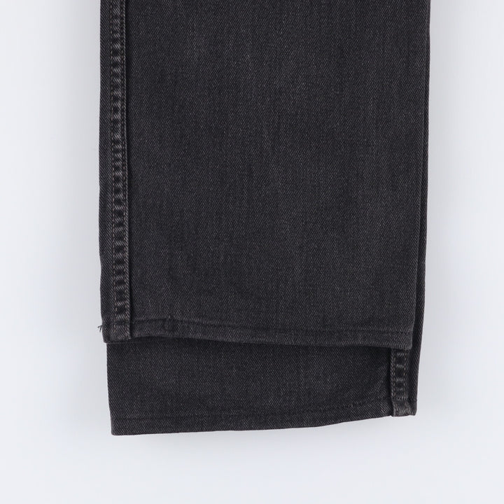 00'S Levi's 505 REGULAR FIT STRAIGHT LEG Black Denim Tapered Denim Pants Made in Canada Men's W32 equivalent cotton black type Vintage Second Hand