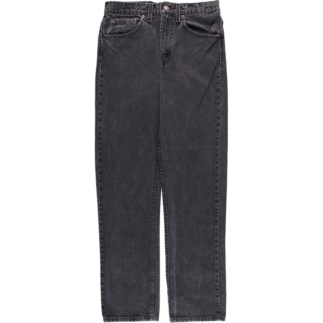 ~00'S Levi's 505 Black Denim Tapered Denim Pants Men's W30 equivalent unclear gray type Vintage Second Hand