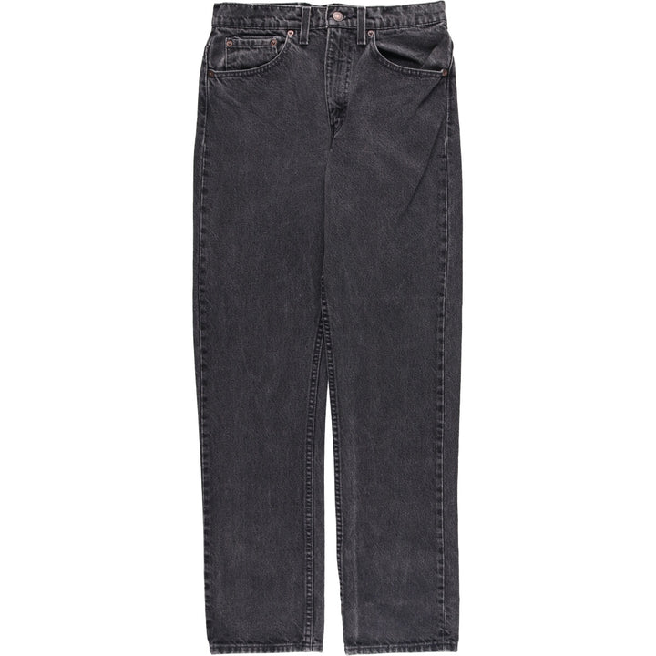 ~00'S Levi's 505 Black Denim Tapered Denim Pants Men's W30 equivalent unclear gray type Vintage Second Hand