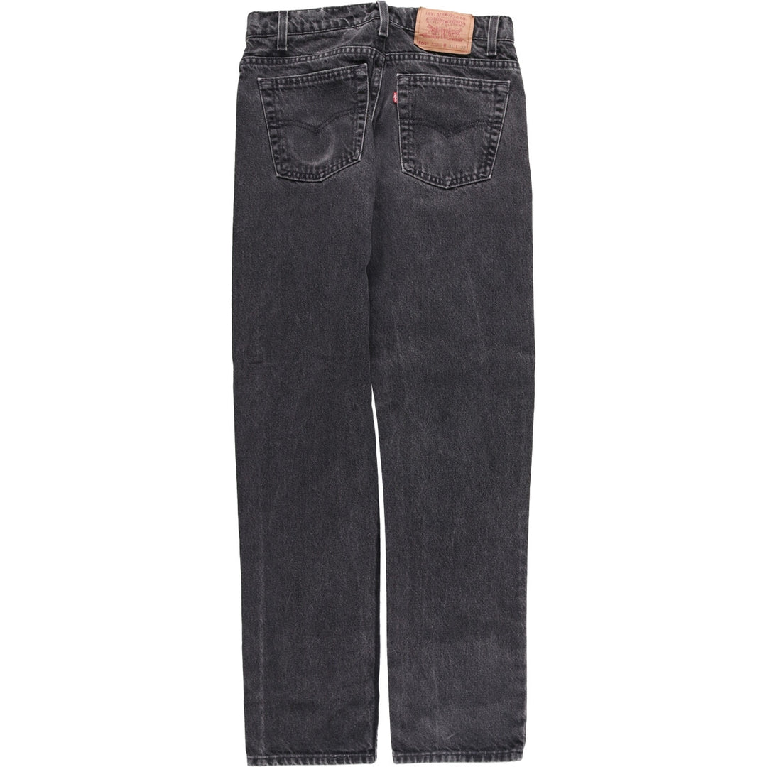 ~00'S Levi's 505 Black Denim Tapered Denim Pants Men's W30 equivalent unclear gray type Vintage Second Hand